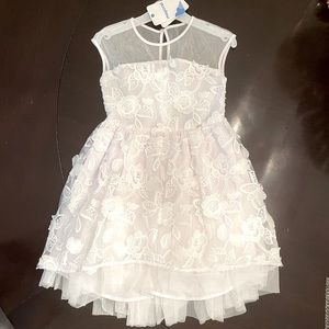 Mayoral Girls white dress size 8.